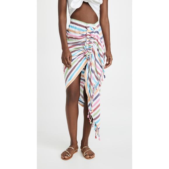 Just Bee Queen 'Tulum' Blue Midi Skirt Size XS - Picture 1 of 5